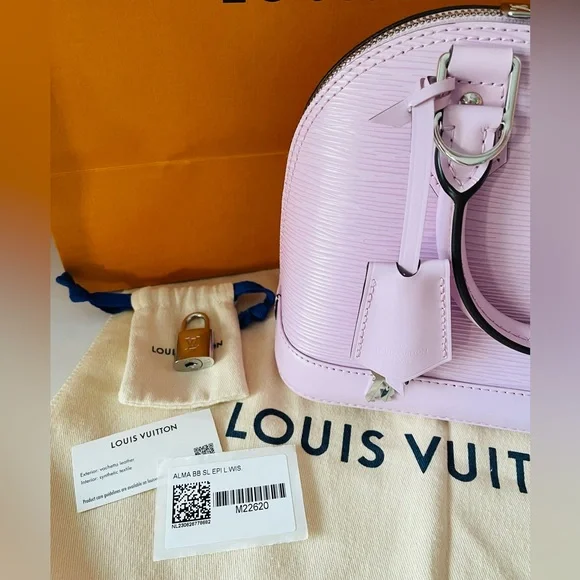 NWT Louis Vuitton Alma Bb Light Pink M22620 with Dust Bags, Box and Shopping Bag - Picture 2 of 16